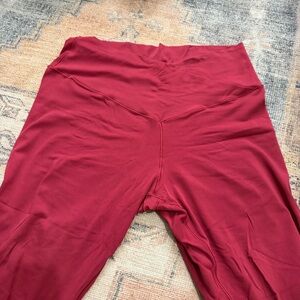 Aerie Burgundy High-Waisted Leggings